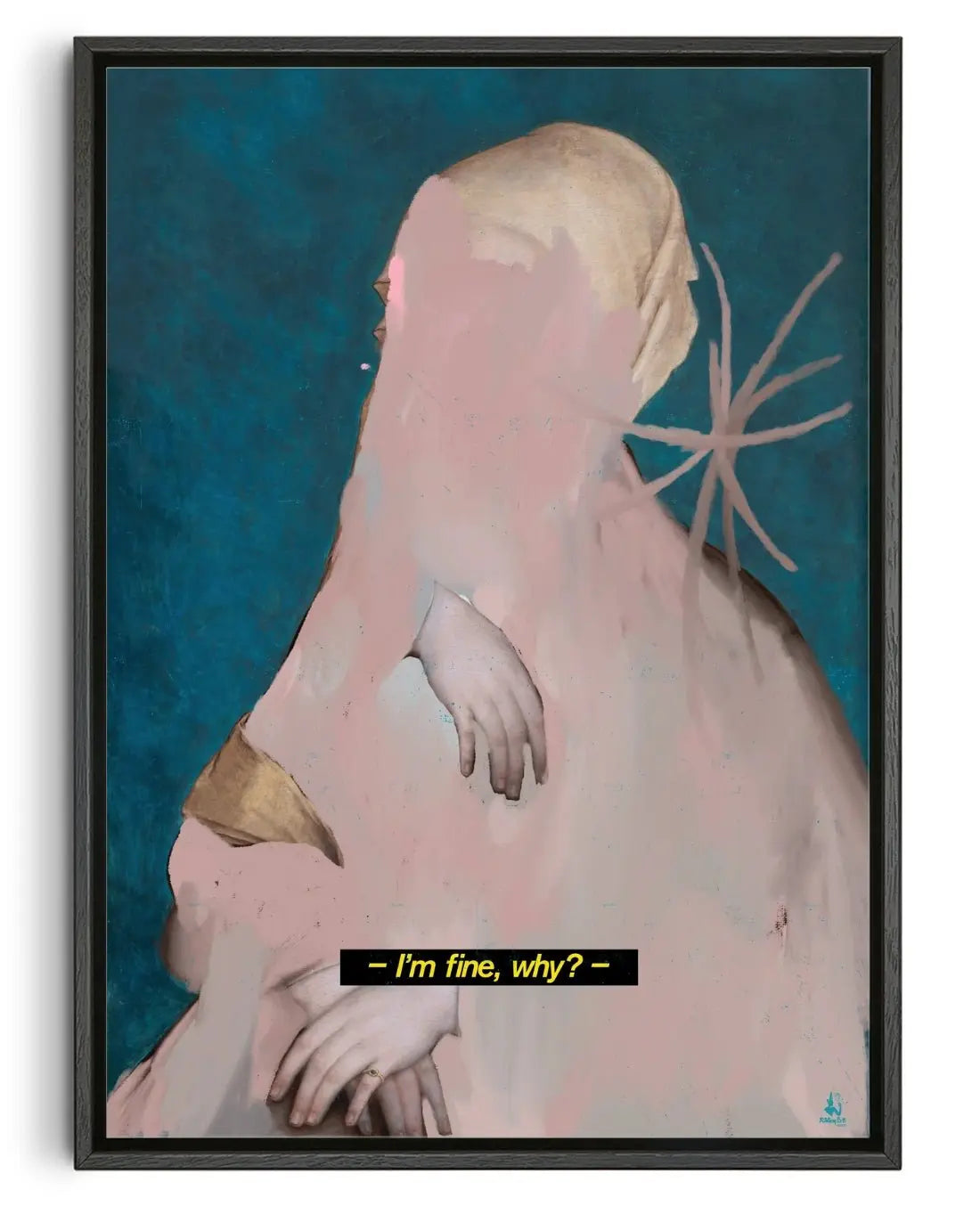 I'm fine. contemporary wall art print by Floating Bstrd - sold by DROOL