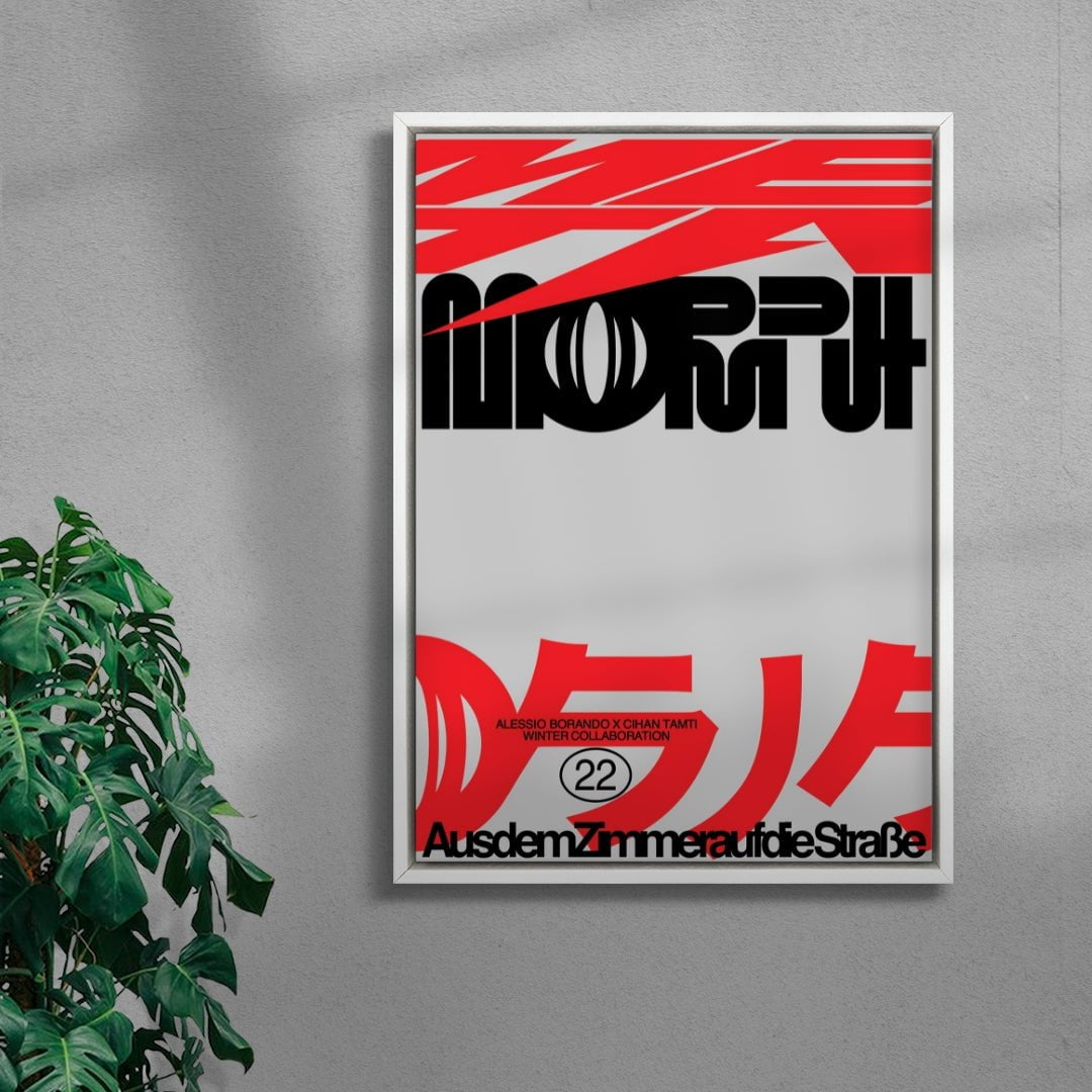 Caƒe contemporary wall art print by Max Blackmore - sold by DROOL