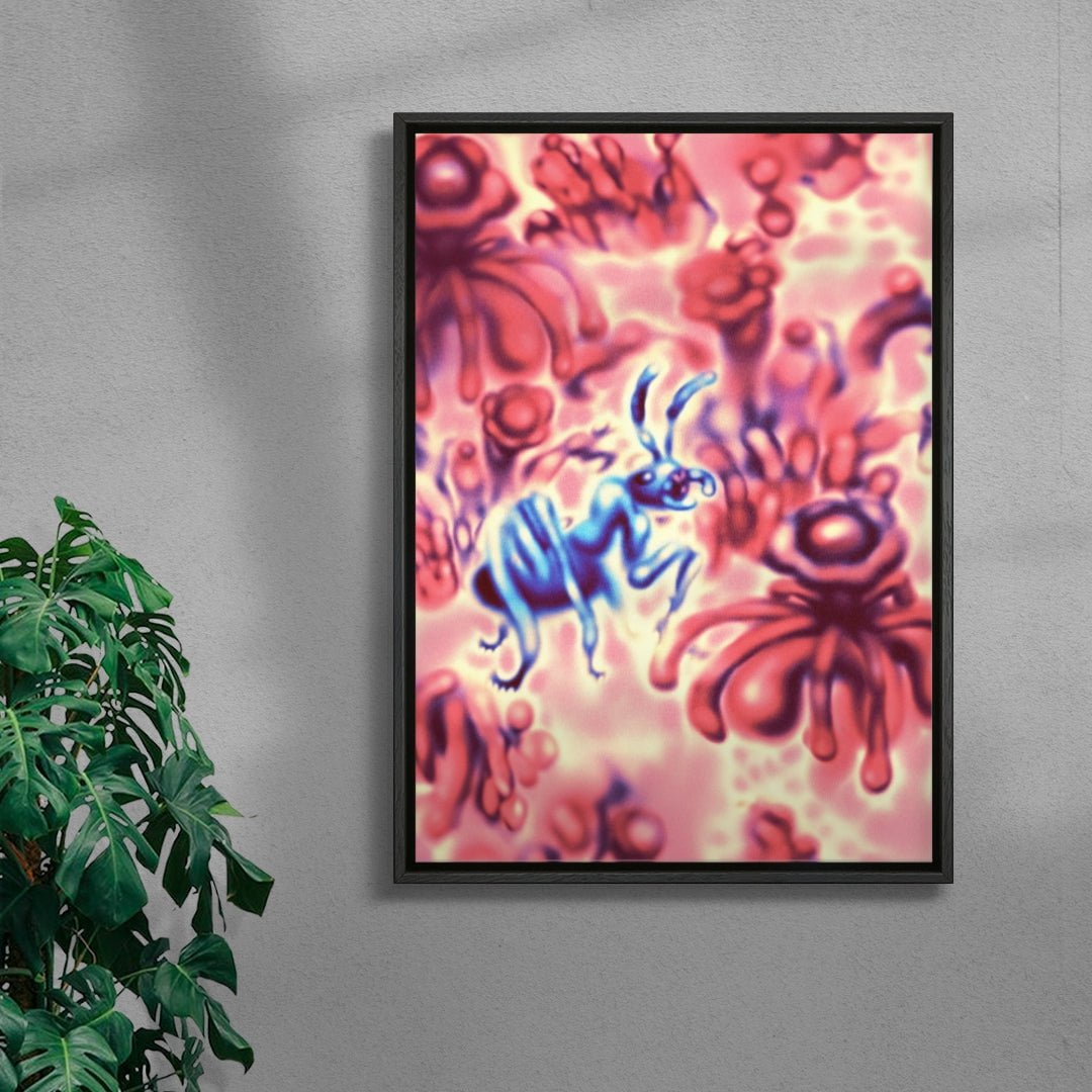 Hormiga contemporary canvas art print by Florencia Pernicone - sold by DROOL