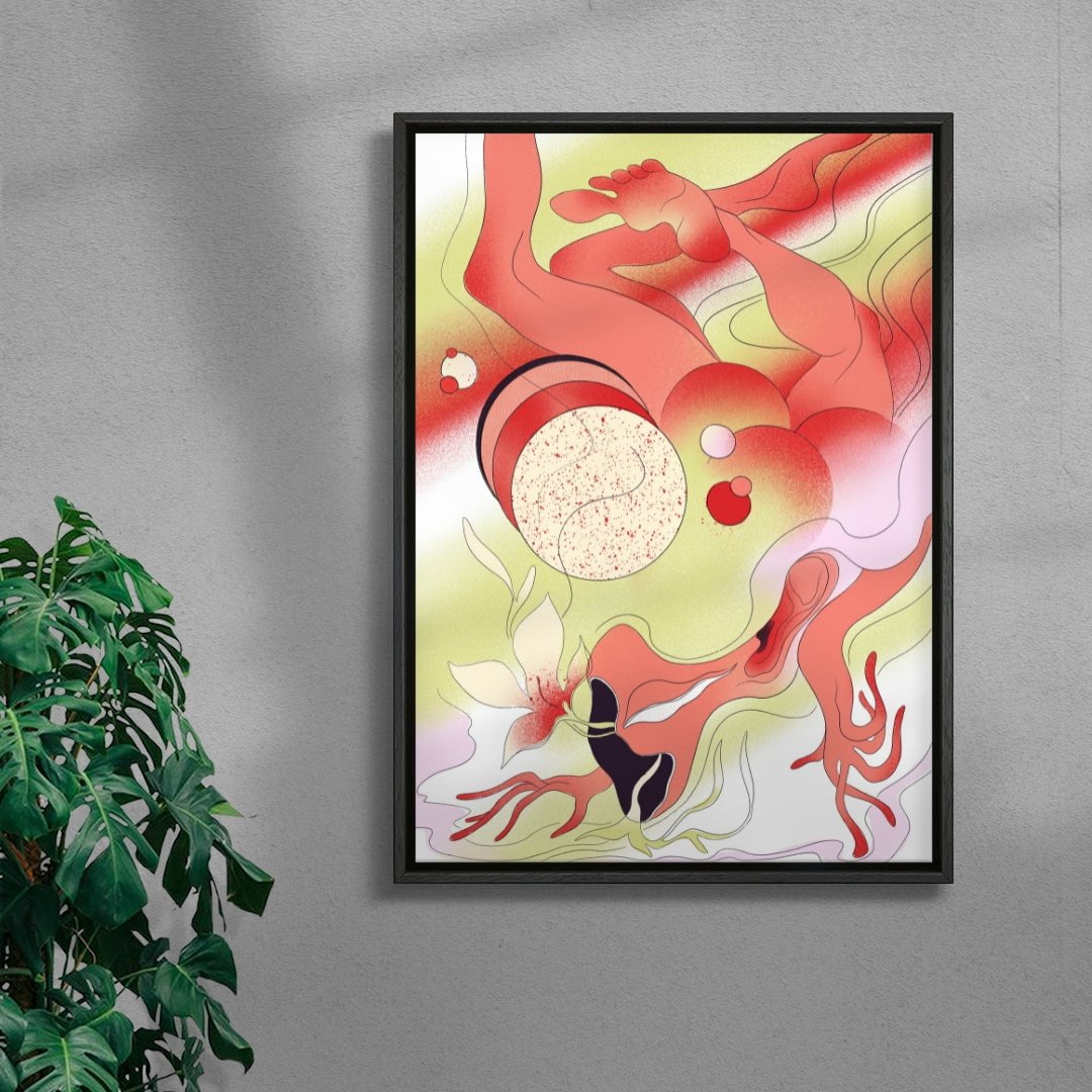 IN BLOOM contemporary wall art print by Arina Kokoreva - sold by DROOL