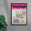 Zhao Dai pres. Yung Singh contemporary wall art print by MENSLIES - sold by DROOL