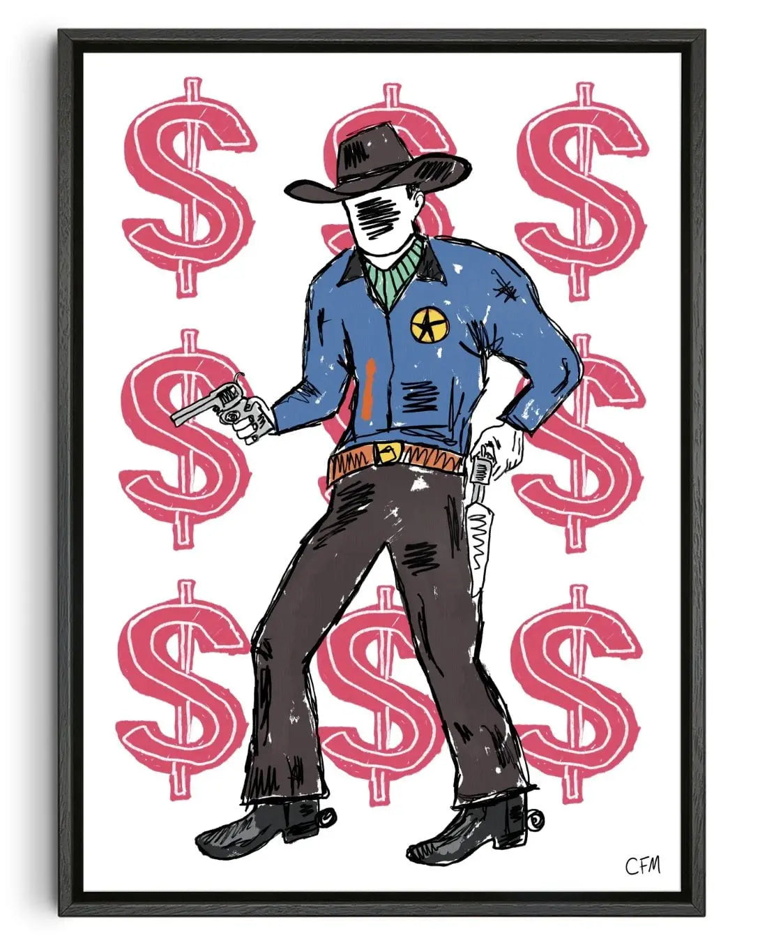 Hands Up contemporary wall art print by Caitlin Flood-Molyneux - sold by DROOL