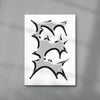 E contemporary wall art print by Pavel Ripley - sold by DROOL