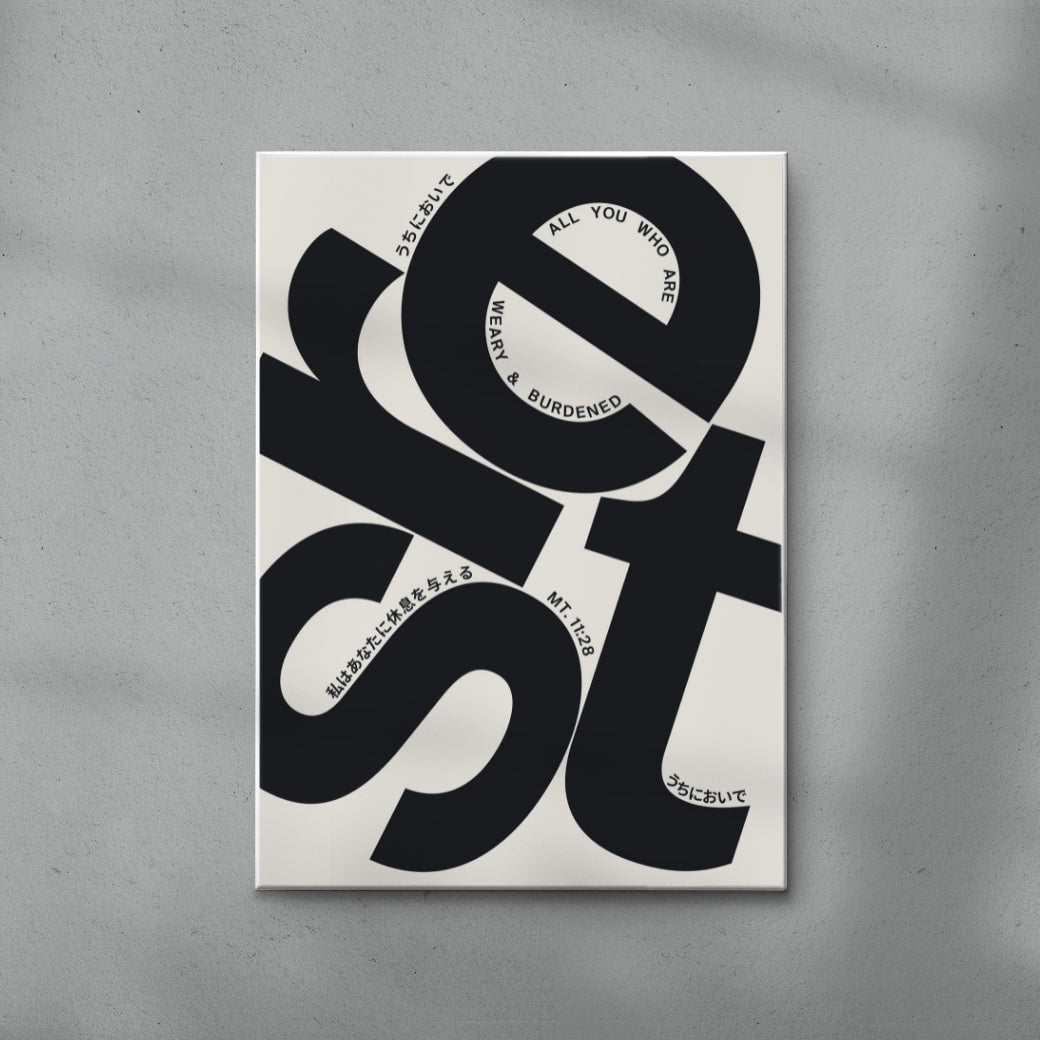 REST contemporary wall art print by Xtian Miller - sold by DROOL