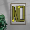YES contemporary wall art print by Ignorance1 - sold by DROOL