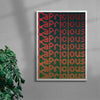 Poster 227 (Capricious) contemporary wall art print by Gang Buron-Yi - sold by DROOL