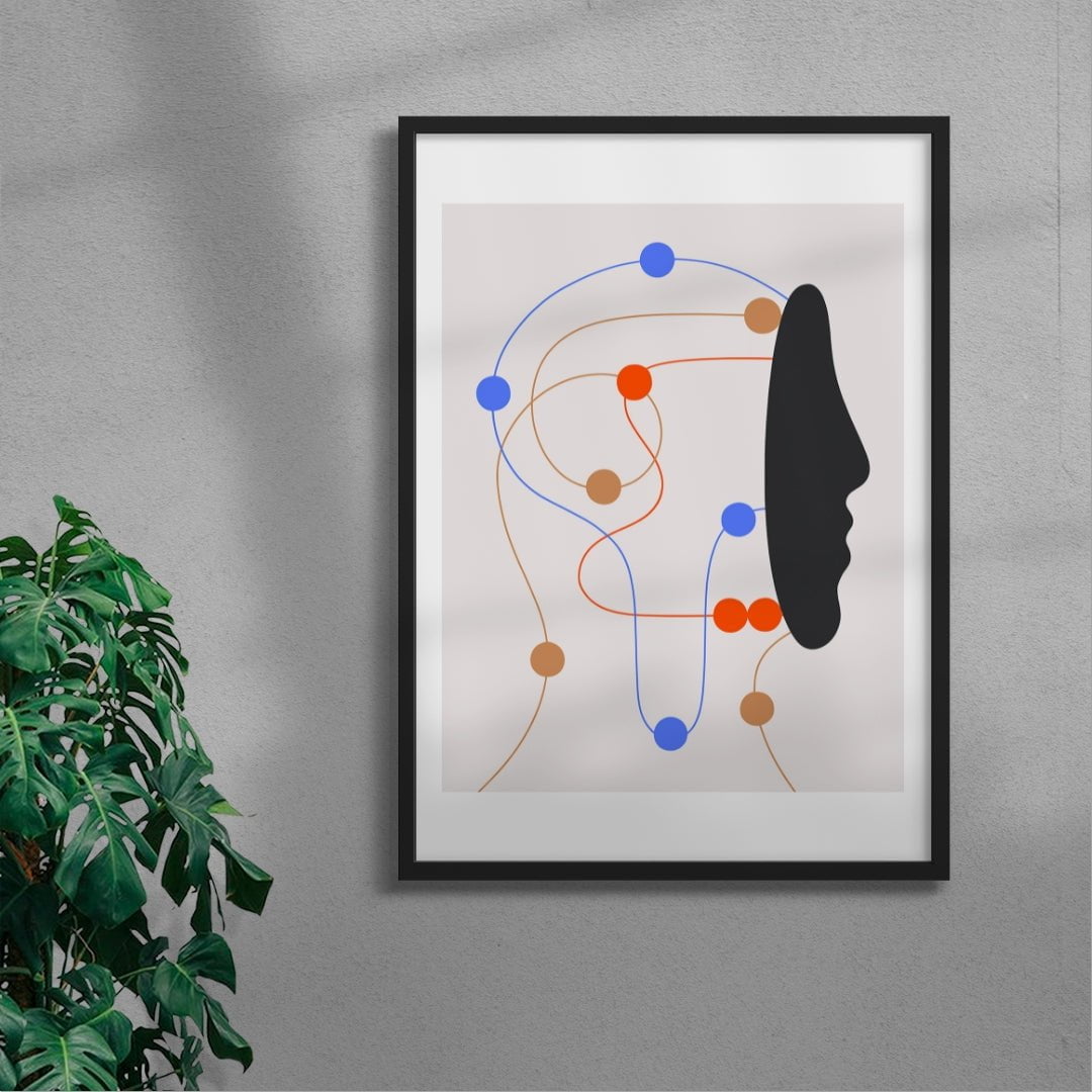 Circuits contemporary wall art print by David Vanadia - sold by DROOL