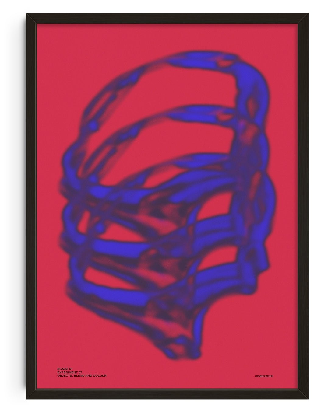 Bones contemporary wall art print by Coveposter - sold by DROOL