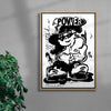 Power contemporary wall art print by Amelie Goeppel - sold by DROOL