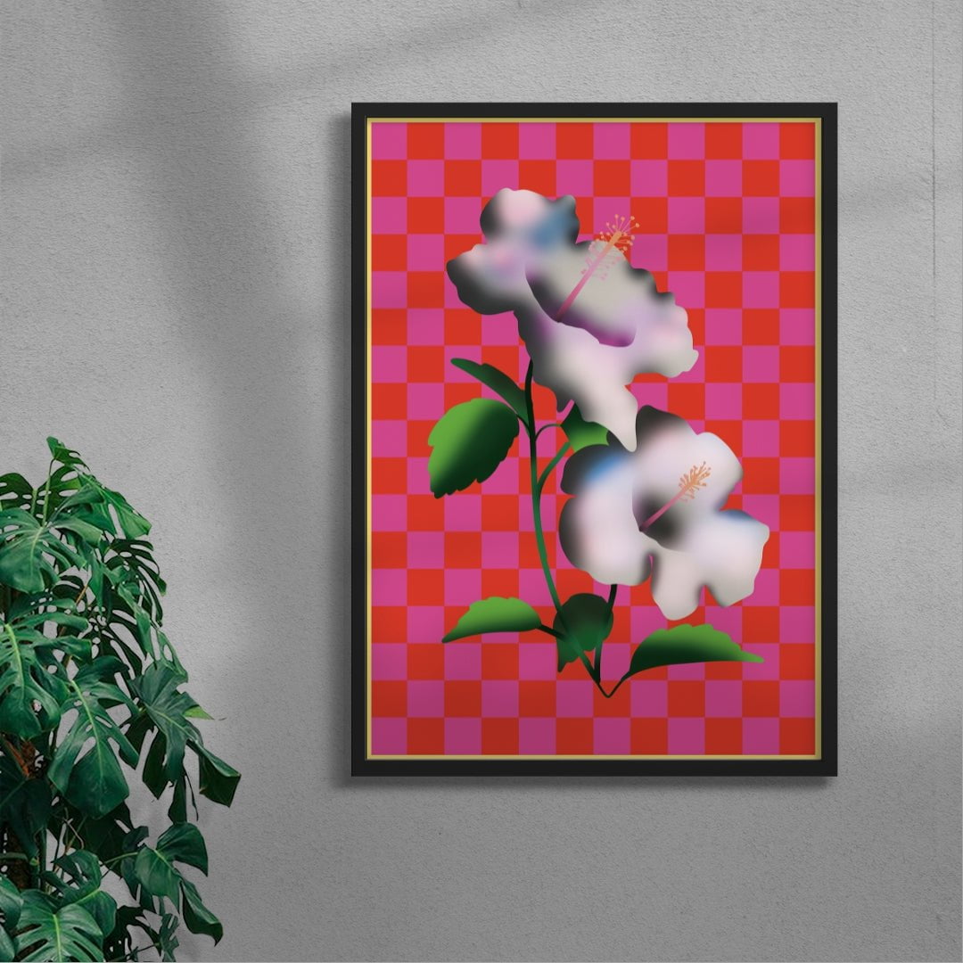 Japanese Flowers (1) contemporary wall art print by Will Da Costa - sold by DROOL