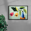 Flowers contemporary wall art print by Juan de la Rica - sold by DROOL