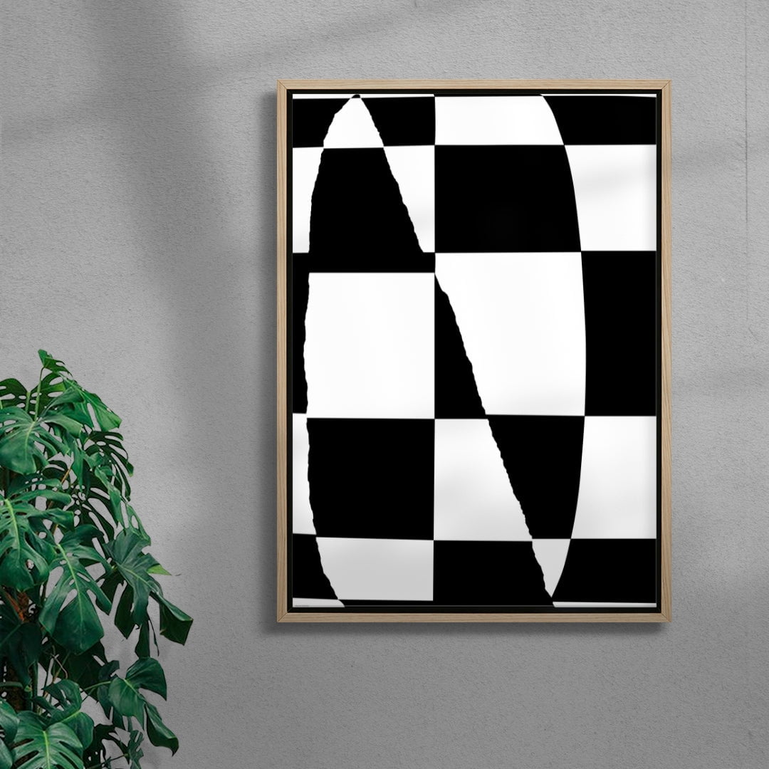 Noir contemporary wall art print by Sara Cristina Moser - sold by DROOL