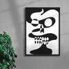 SMOKE SCREEN contemporary wall art print by Max Blackmore - sold by DROOL