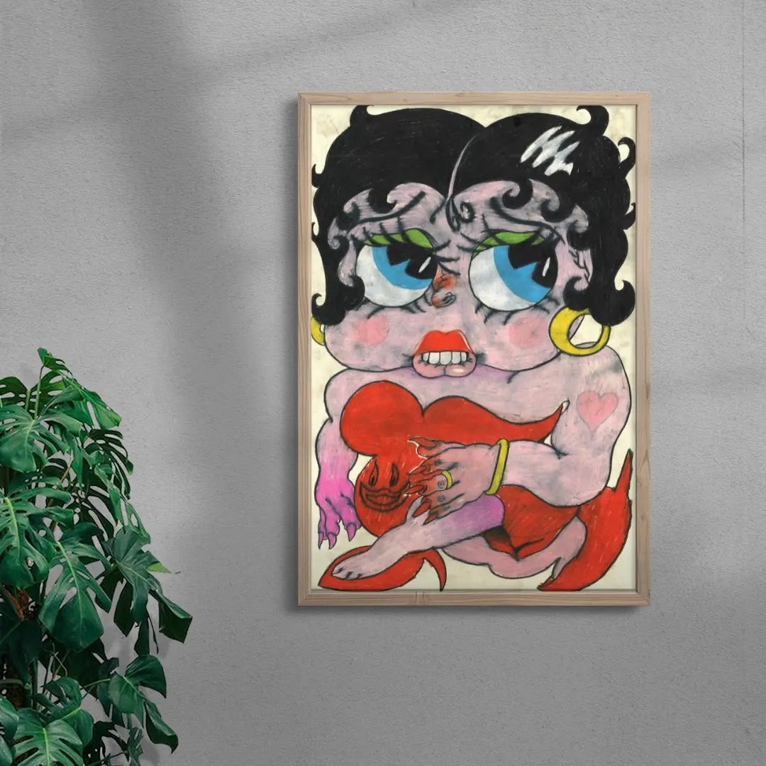 Betty boop contemporary wall art print by Austin Ansbro - sold by DROOL