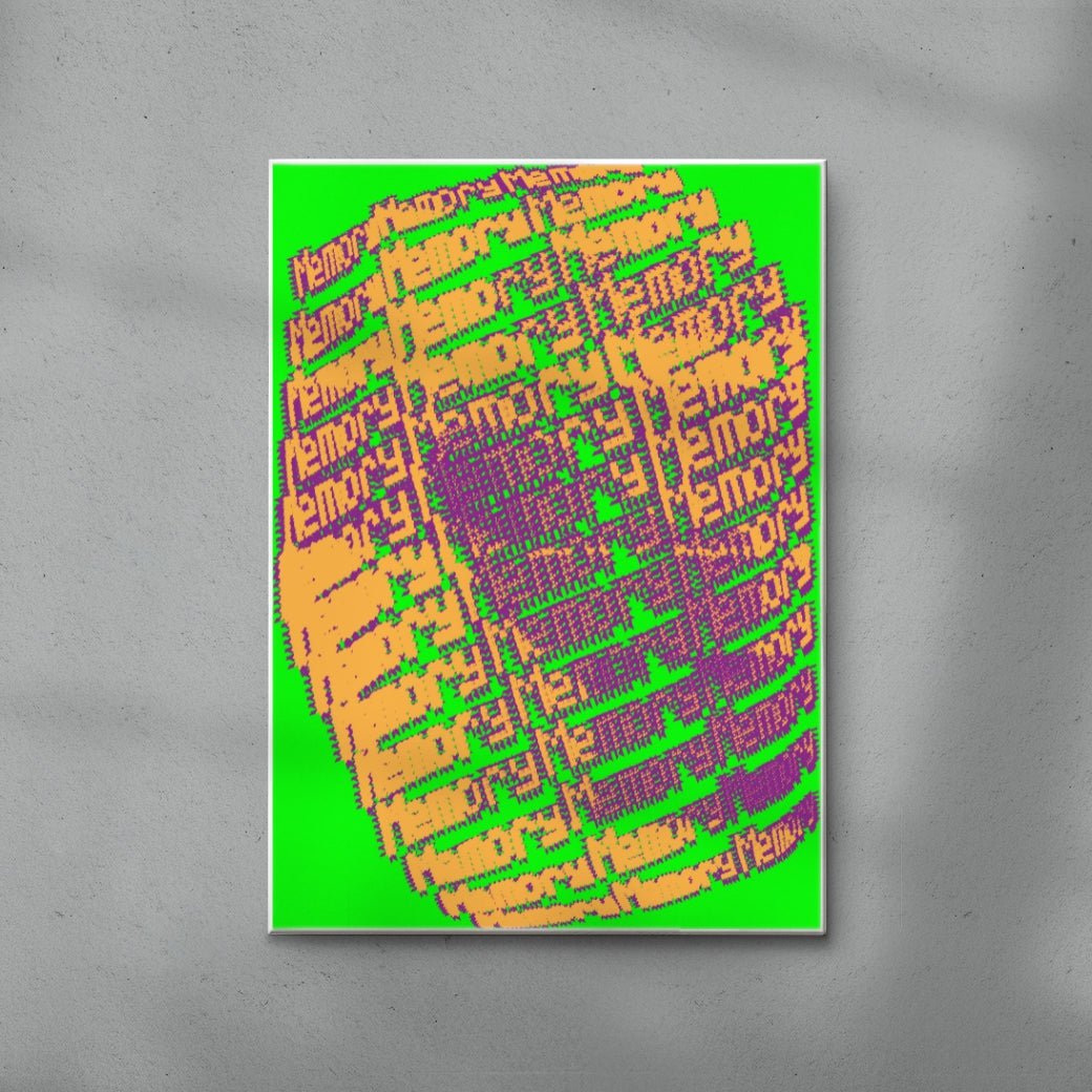 Poster 84 (Memory) contemporary wall art print by Gang Buron-Yi - sold by DROOL