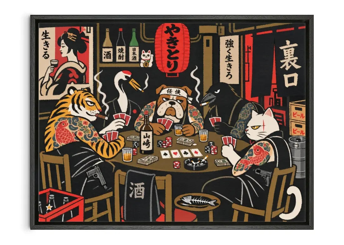 High Stakes contemporary canvas print by Xela - sold by DROOL