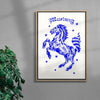 Mustang contemporary wall art print by Juan Sebastián Rosillo - sold by DROOL