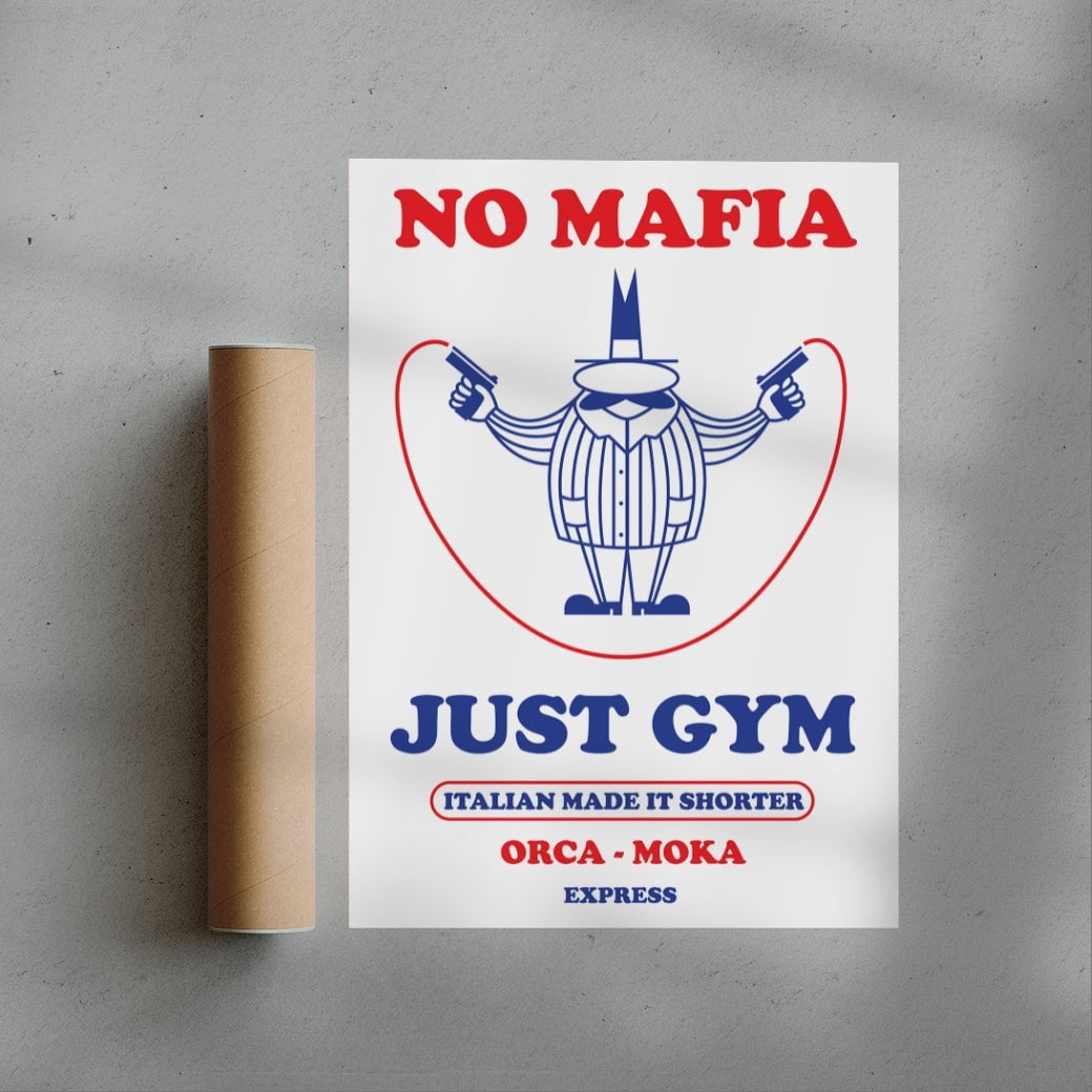 No Mafia contemporary wall art print by Alessio Trudu - sold by DROOL