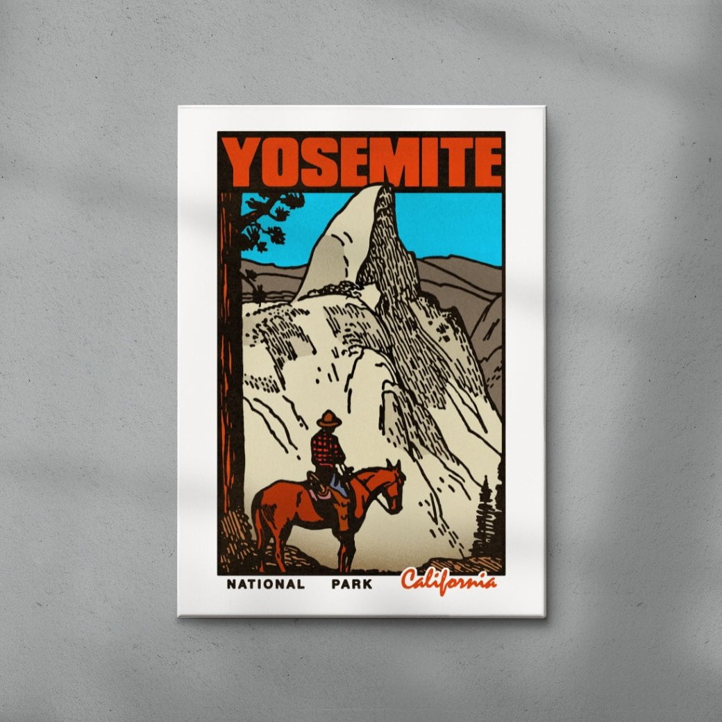 Yosemite contemporary wall art print by Othman Zougam - sold by DROOL