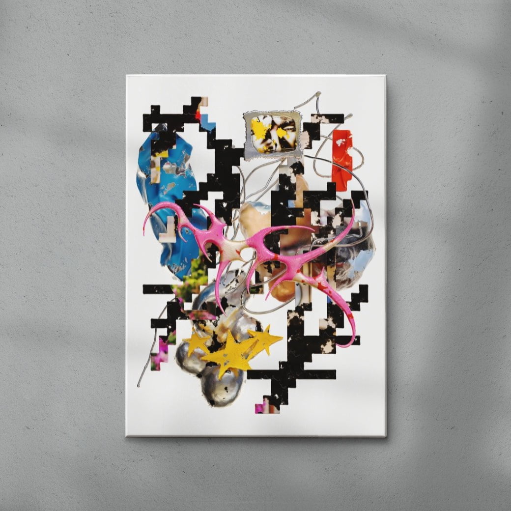 Starfall Error contemporary wall art print by Kitasavi - sold by DROOL