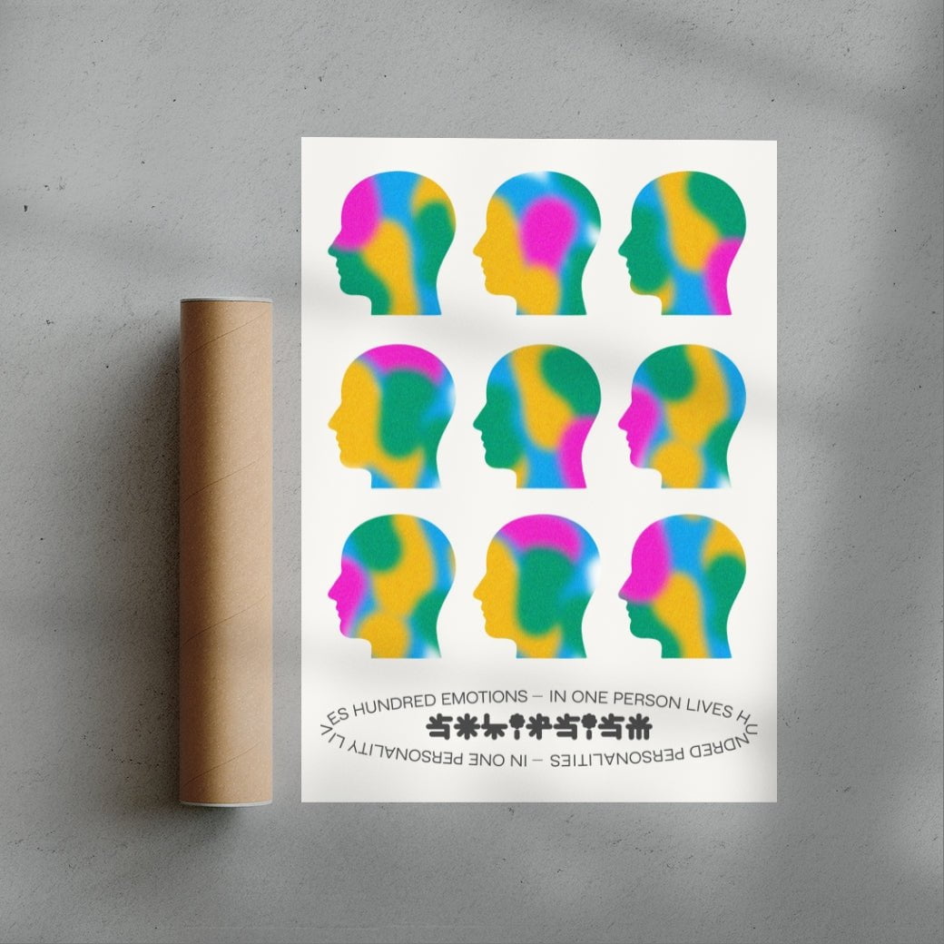 Headspace contemporary wall art print by Studio Trikken - sold by DROOL