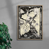 Oberon and Elgar contemporary wall art print by Naia Escribano - sold by DROOL