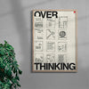 Overthinking contemporary wall art print by Mirza Talovic - sold by DROOL