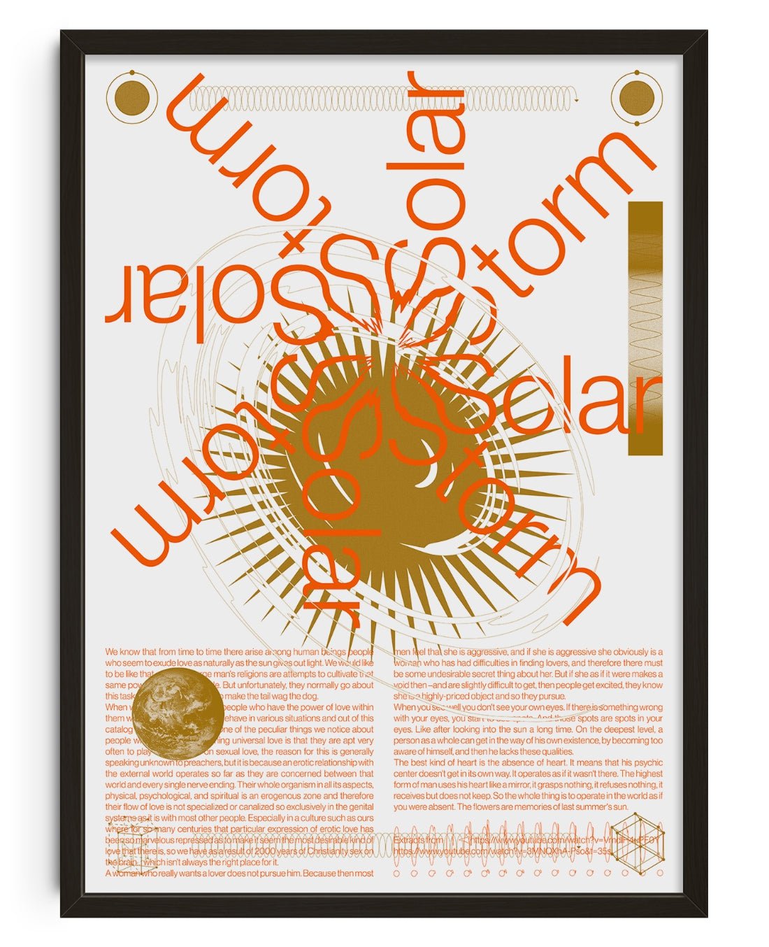 Solarstorm contemporary wall art print by Studio Trikken - sold by DROOL