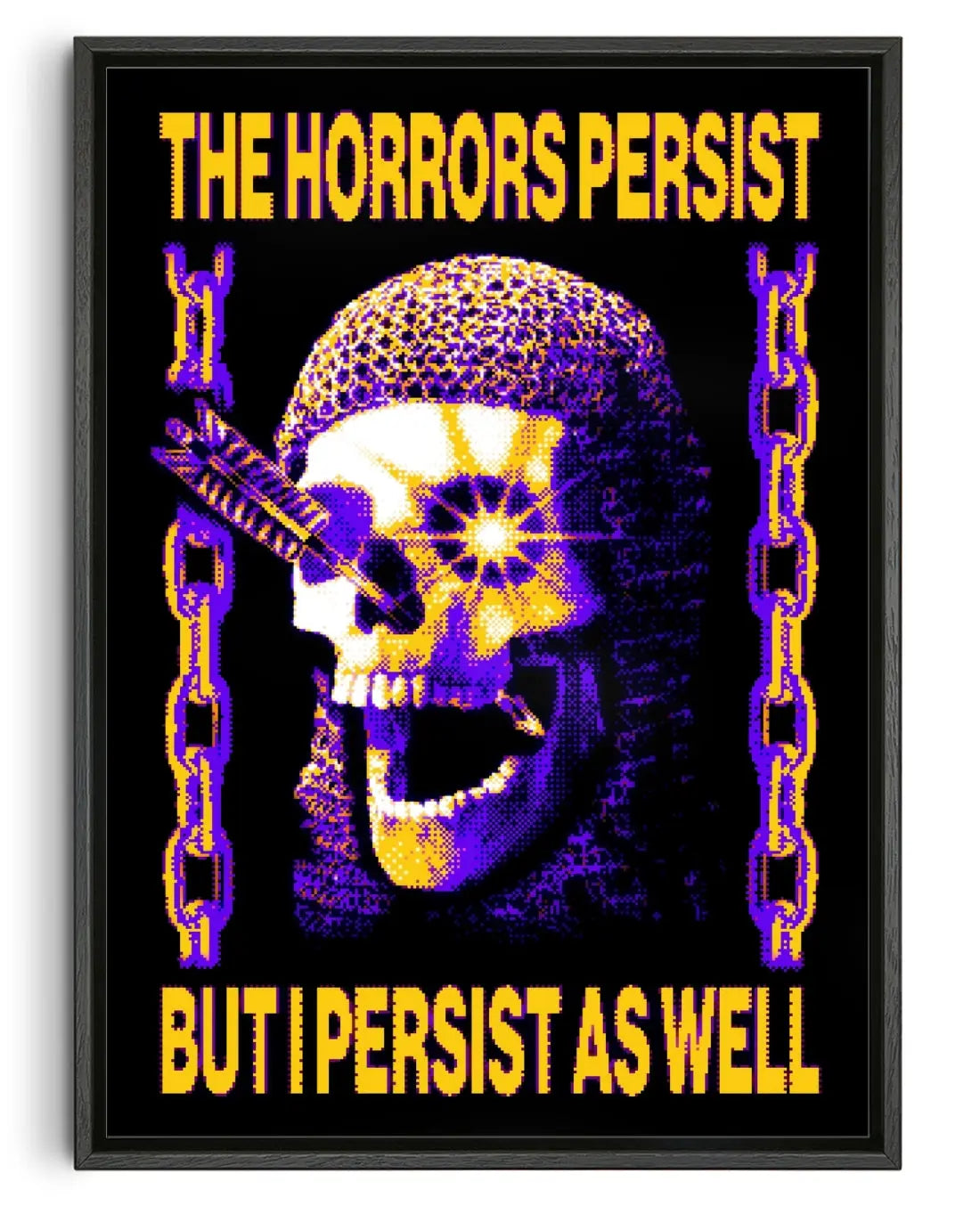 The Horrors Persist But I Persist As Well contemporary canvas print by christos.jpeg - sold by DROOL
