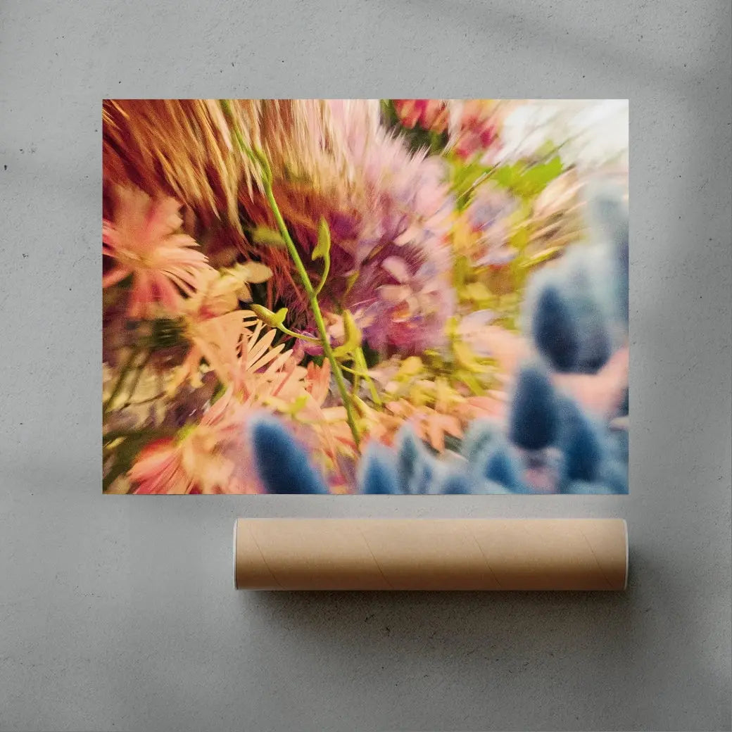 Floral Blur contemporary wall art print by Molly Strohl - sold by DROOL