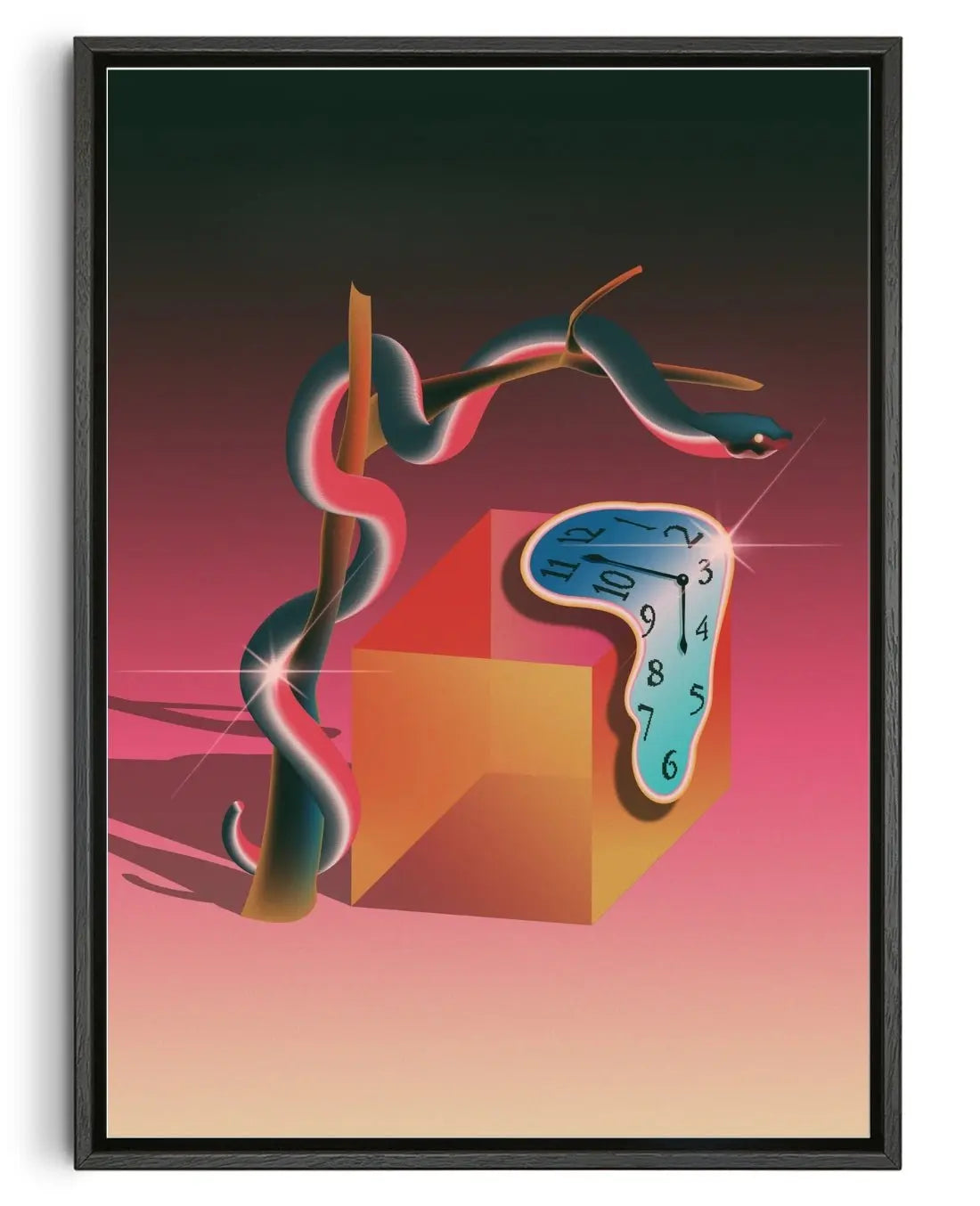 The Persistence of Pink contemporary wall art print by Paulina Almira - sold by DROOL