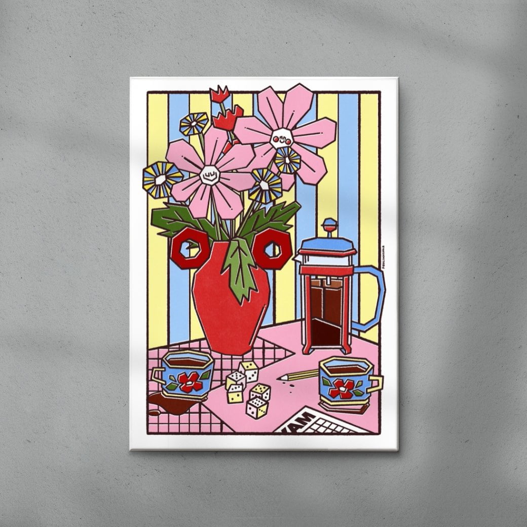 Après midi contemporary wall art print by Paolinoshka - sold by DROOL