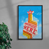 Wish You Were Here contemporary wall art print by Laurie Campbell - sold by DROOL