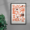 Quatrefoil 2 contemporary wall art print by Rikki Hewitt - sold by DROOL