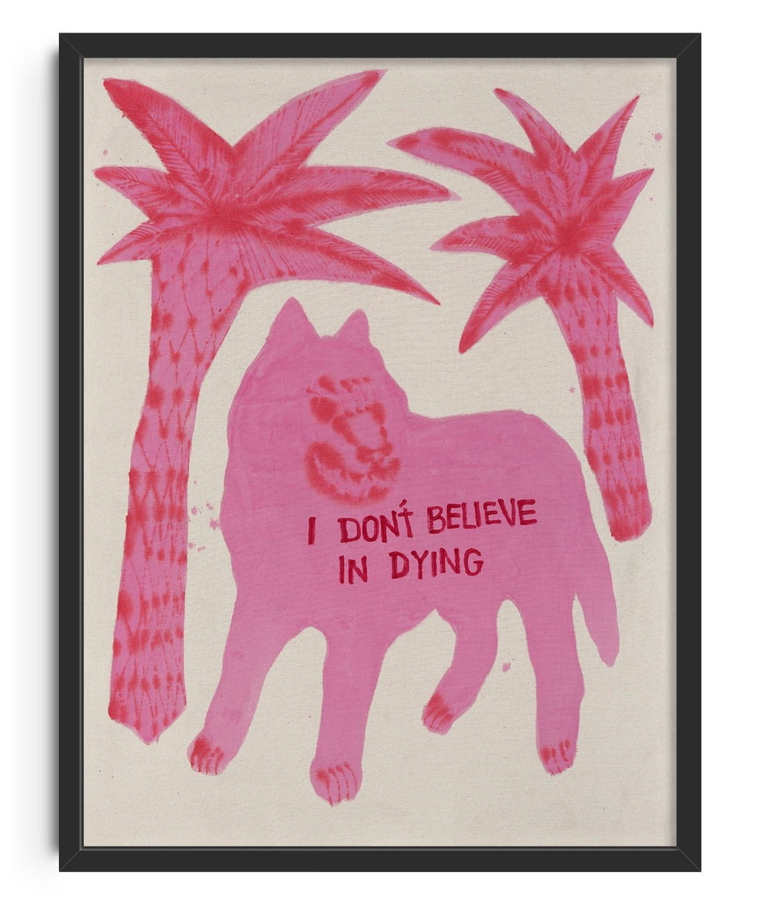 But I Do Believe In Death - UNFRAMED contemporary wall art print by Kwonny - sold by DROOL