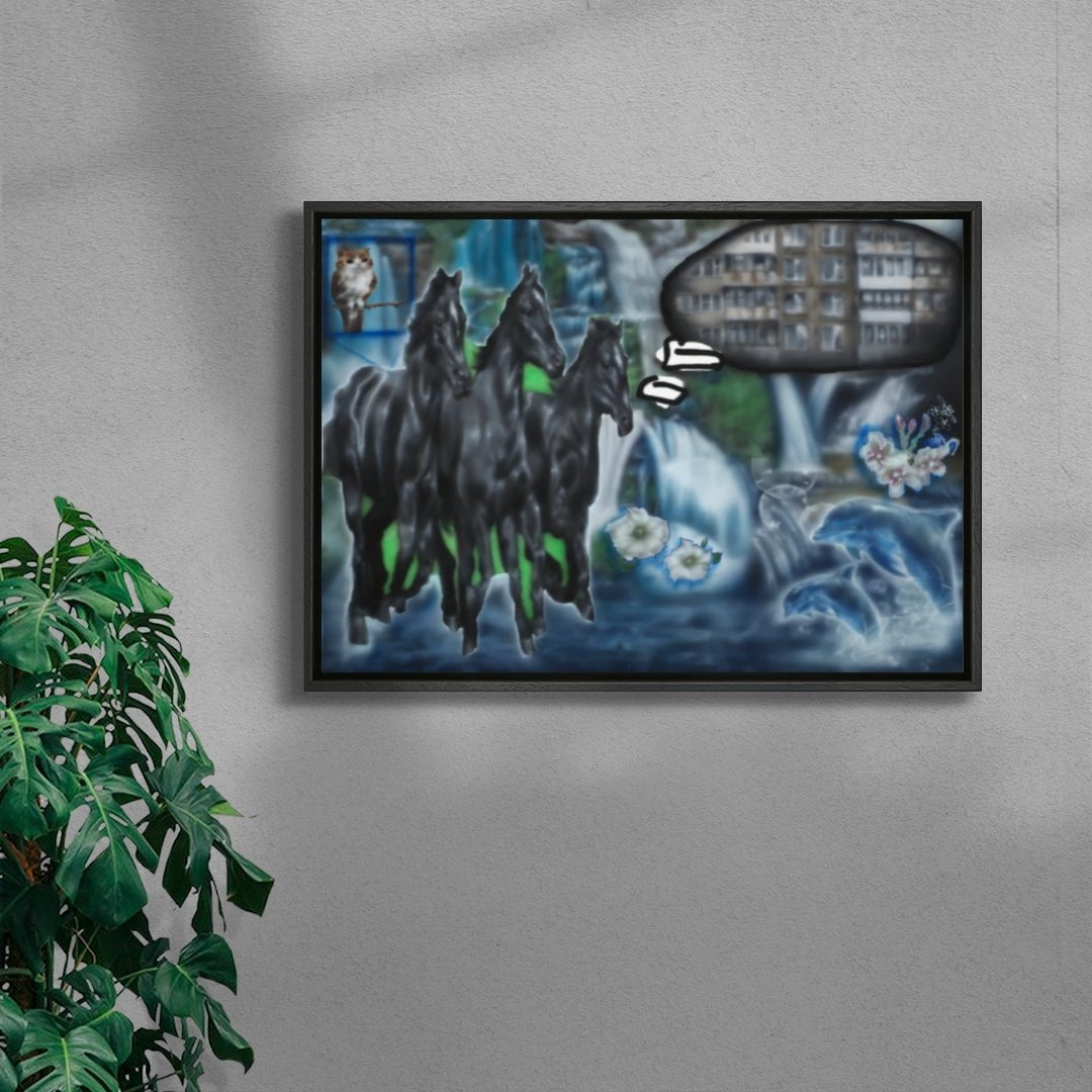 how them storytime youtubers describe being high contemporary wall art print by Anu Jakobson - sold by DROOL