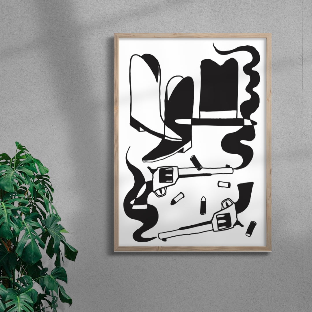 BEST WESTERN contemporary wall art print by Max Blackmore - sold by DROOL