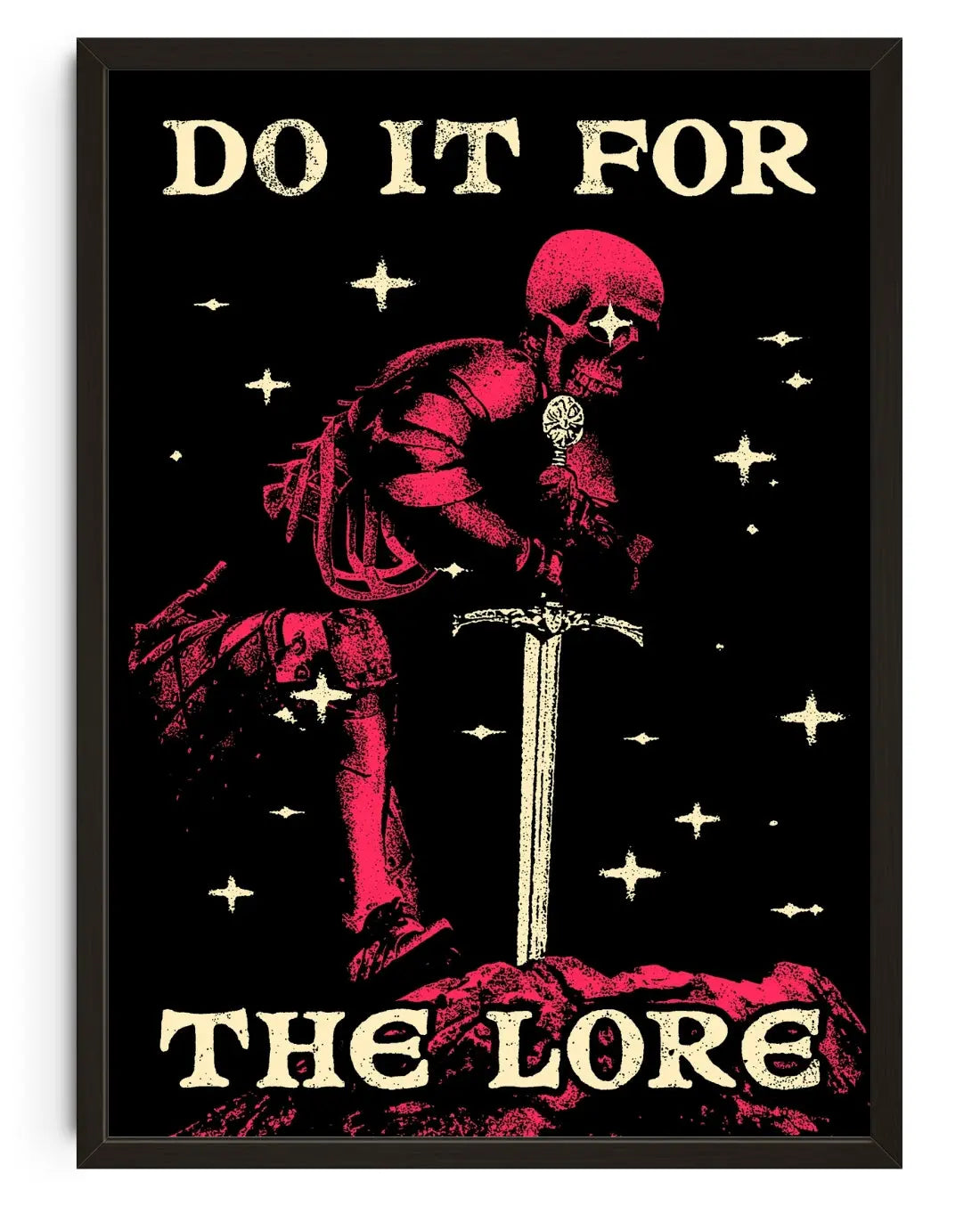 Do It For The Lore contemporary art print by christos.jpeg - sold by DROOL