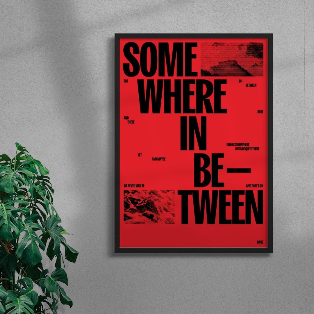 SOMEWHERE IN BETWEEN contemporary wall art print by Brad Mead - sold by DROOL