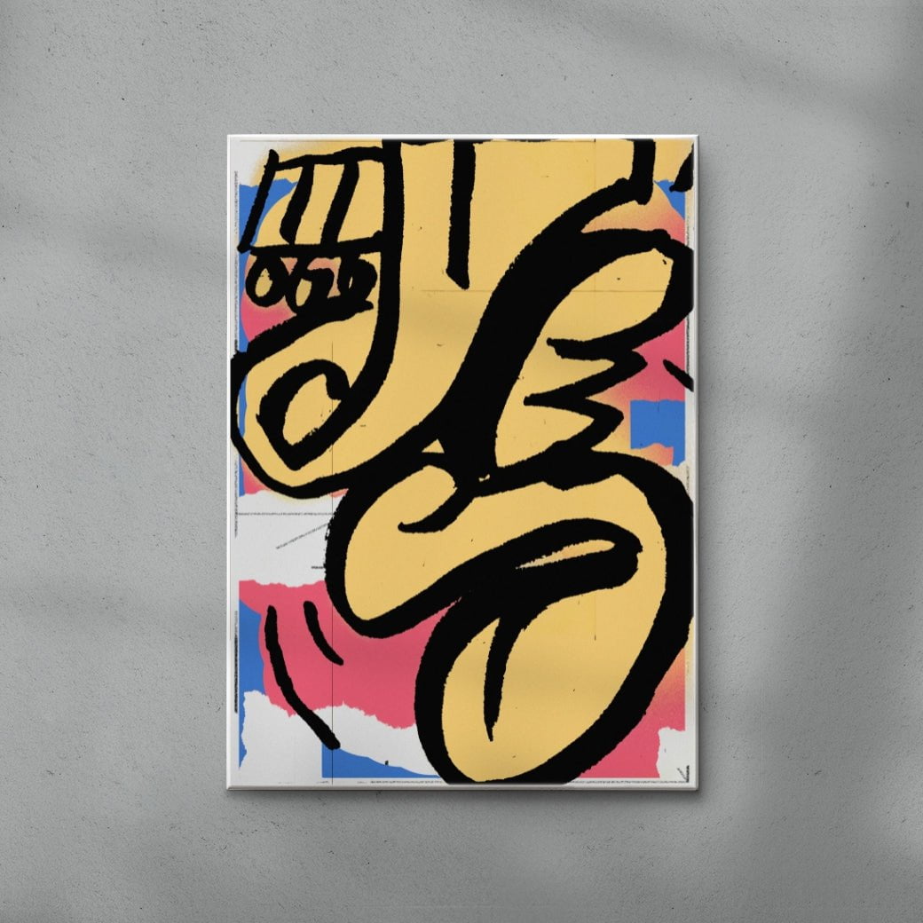 Yes! contemporary wall art print by Jorge Santos - sold by DROOL