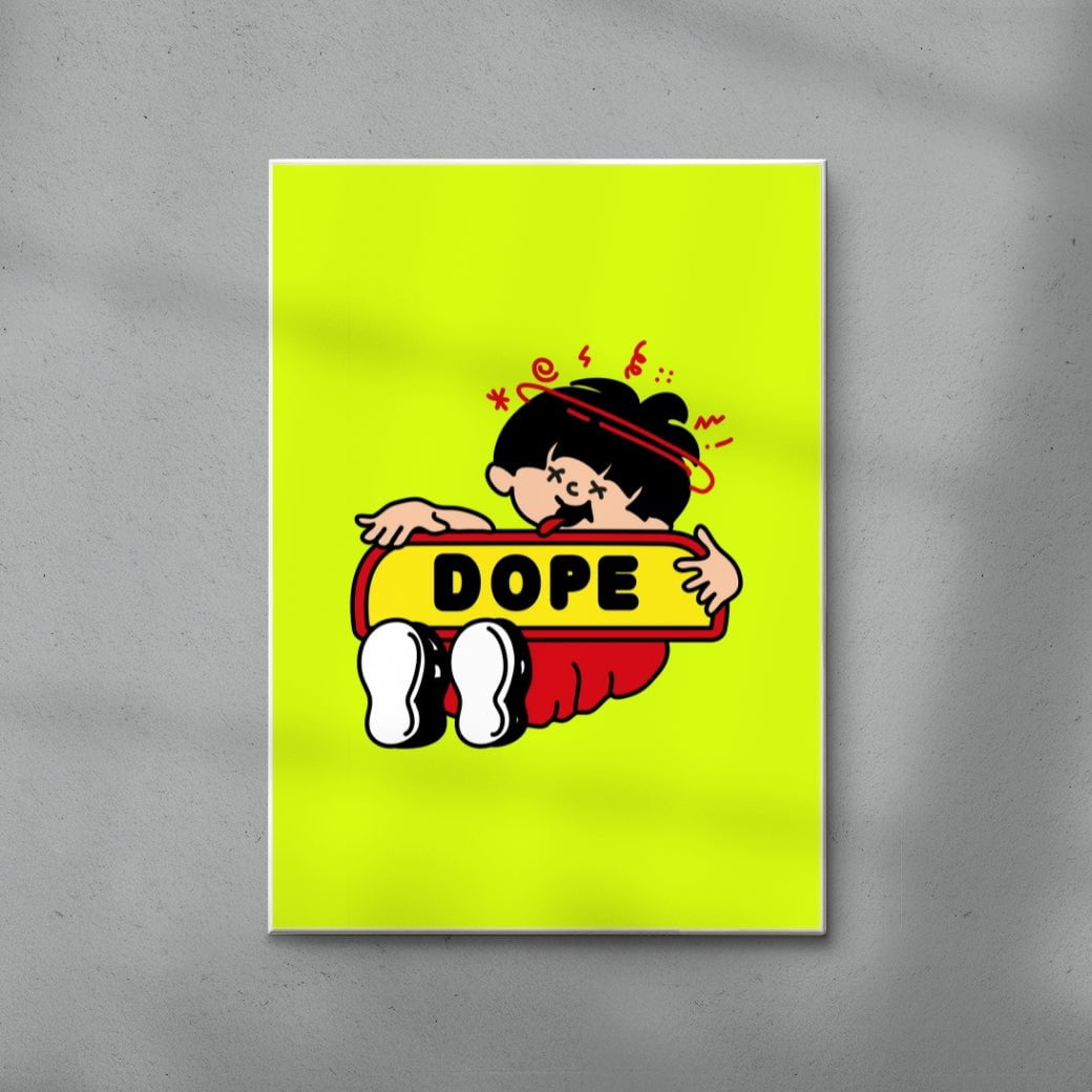 Dope contemporary wall art print by Ignorance1 - sold by DROOL