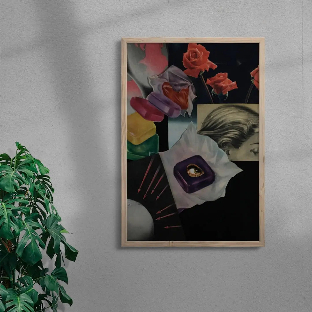 Collage contemporary wall art print by Francesco Gioia - sold by DROOL