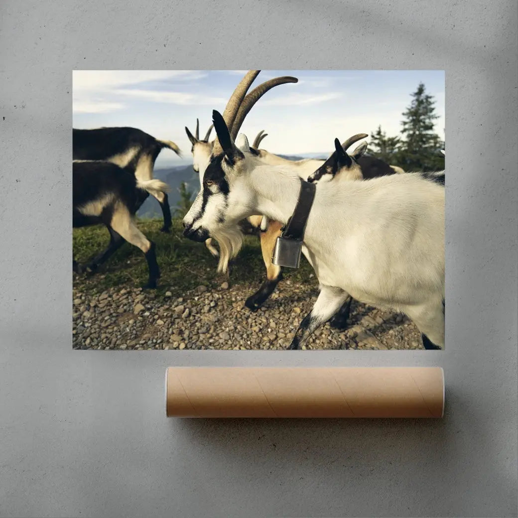 Mountain Herd contemporary wall art print by Shin Miura - sold by DROOL