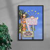 Holiday Motel contemporary wall art print by Laurie Campbell - sold by DROOL