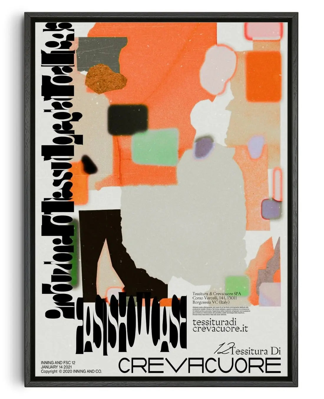 Crevacuore contemporary wall art print by Hui Hwang - sold by DROOL