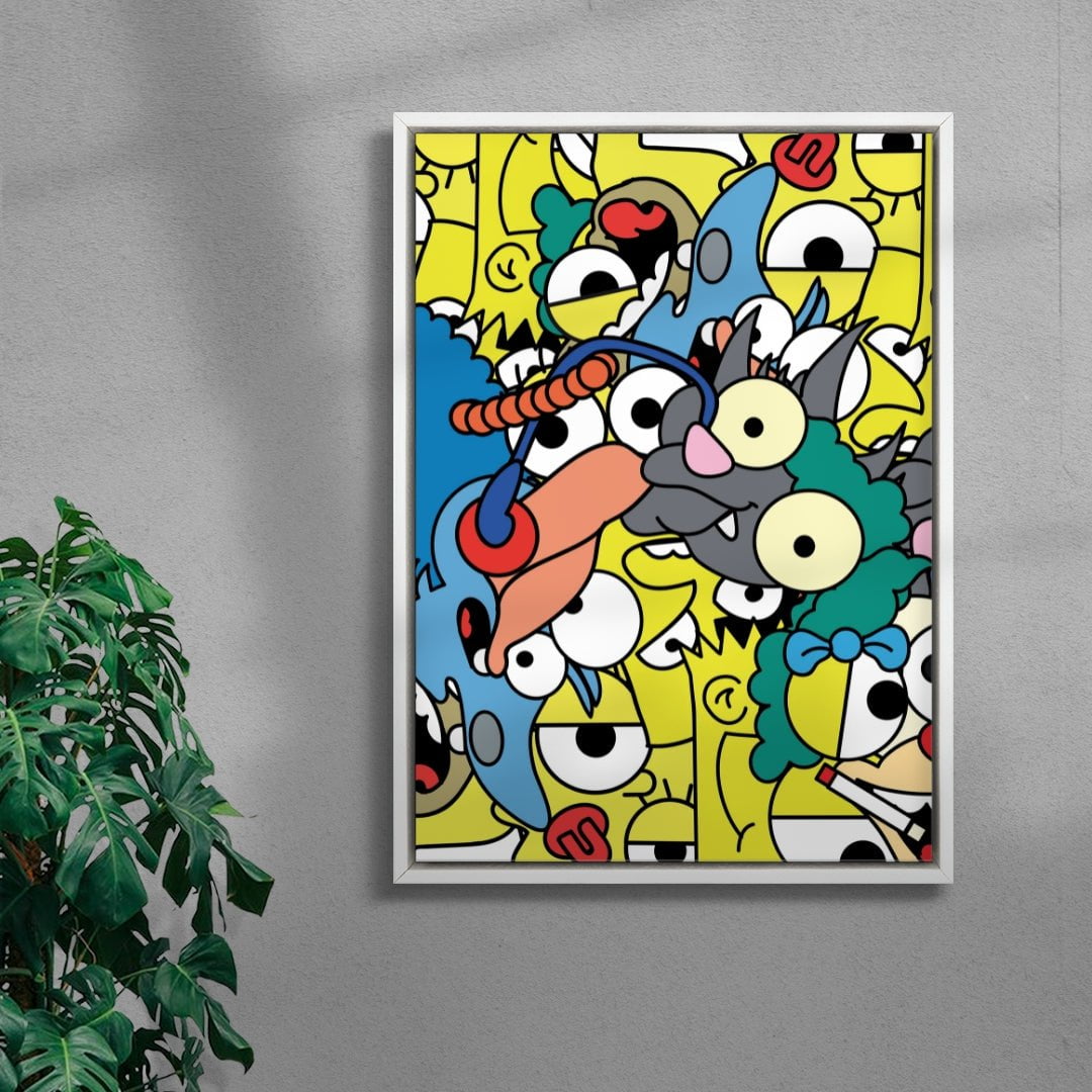 Simpson Megamixed contemporary wall art print by Ignorance1 - sold by DROOL