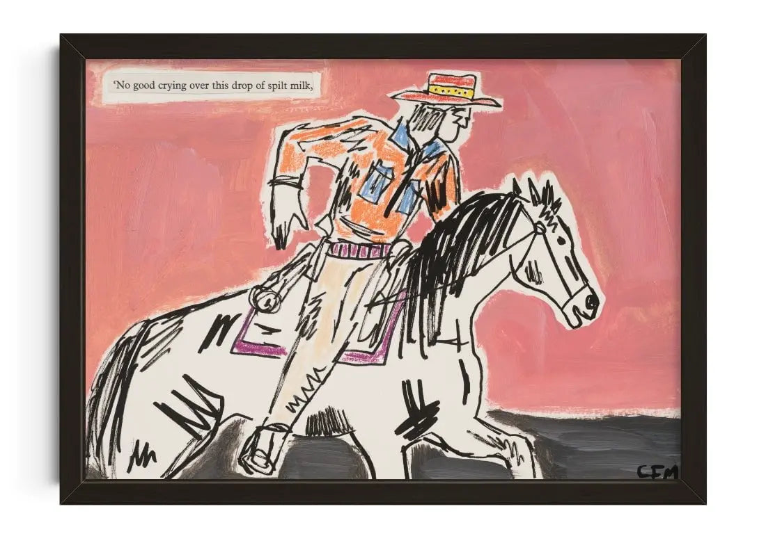 Pursue contemporary wall art print by Caitlin Flood-Molyneux - sold by DROOL