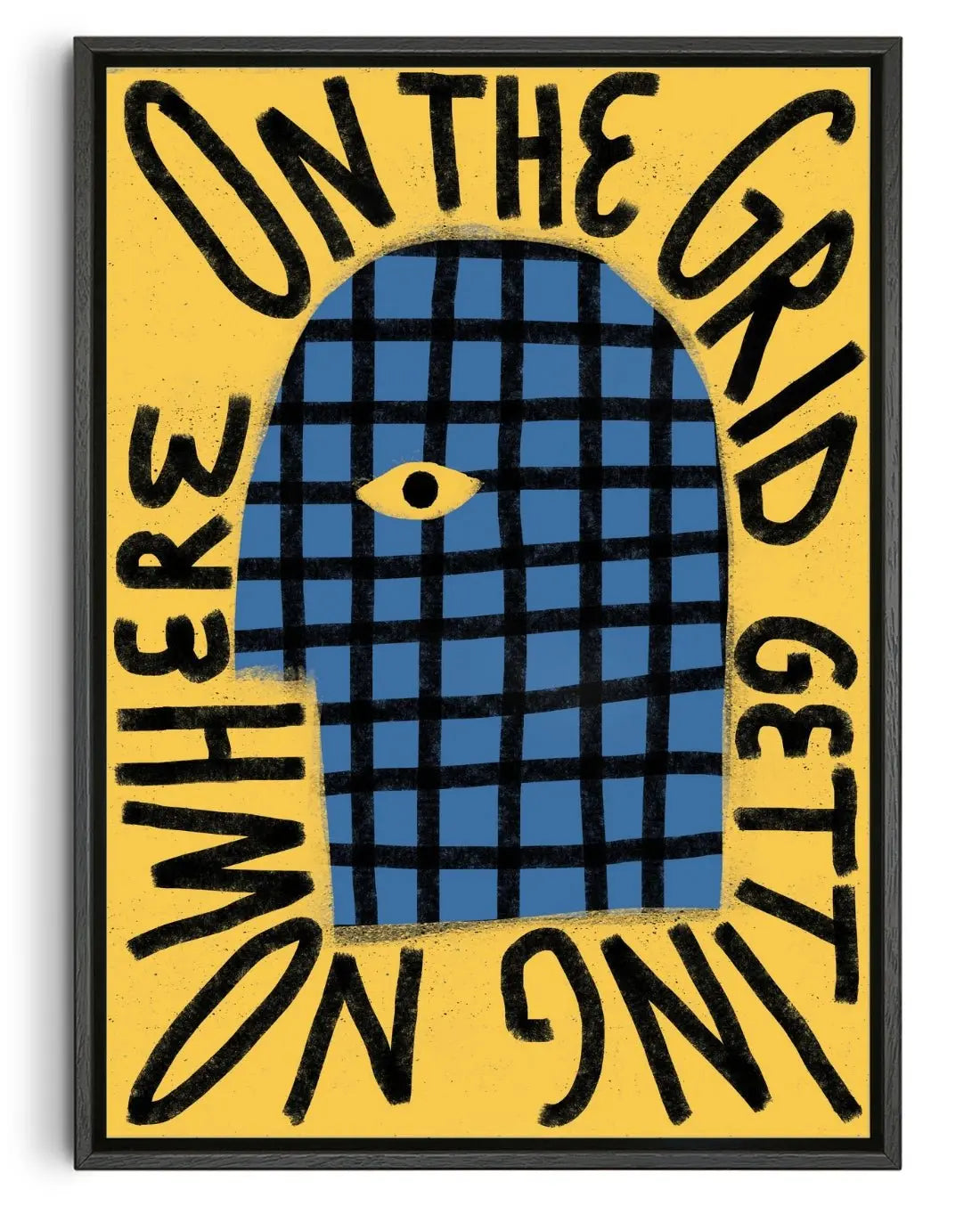 On The Grid Getting Nowhere contemporary wall art print by Carilla Karahan - sold by DROOL
