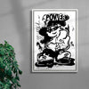 Power contemporary wall art print by Amelie Goeppel - sold by DROOL