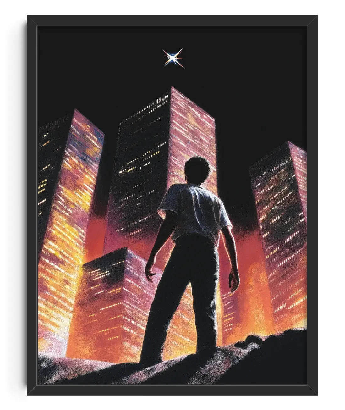 on my own contemporary art print by Blank Embrace - sold by DROOL